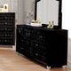 Furniture of America® Stefania 4-Piece Black Queen Bedroom Set-2