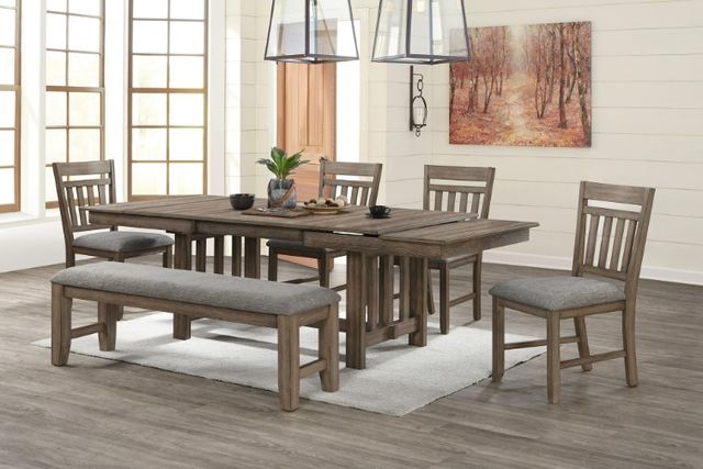New Classic® Home Furnishings Harrisburg Walnut Brown Dining Table-1