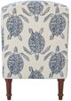 Powell® Tortuga Beige/Indigo Accent Chair-5