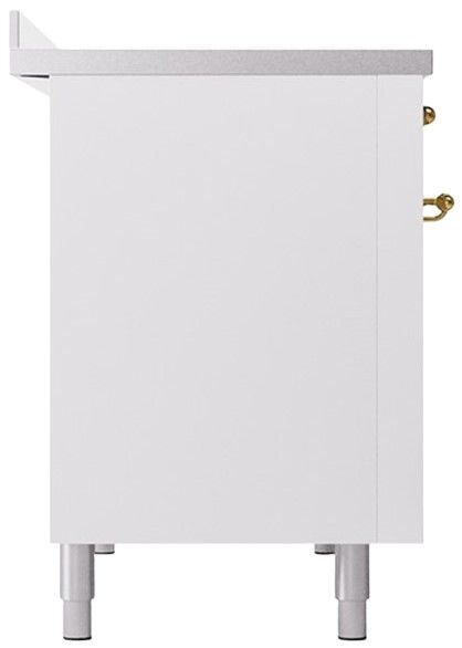 Ilve® Nostalgie II Series 48" White Pro Style Induction Range-3