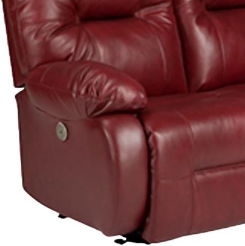 Best® Home Furnishings Customizable Brinley Leather Power Reclining Space Saver Loveseat-1