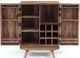 Porter International Designs Fusion Light Brown Bar Cabinet-4