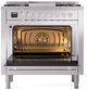 Ilve® Professional Plus II 36" Stainless Steel Pro Style Dual Fuel Range-2