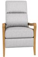 Best® Home Furnishings Customizable Ryberson Manual High Leg Recliner with Honey Birch Legs-2