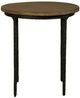 Nest Home Collections Chloe Antique Natural End Table with Black Base-3