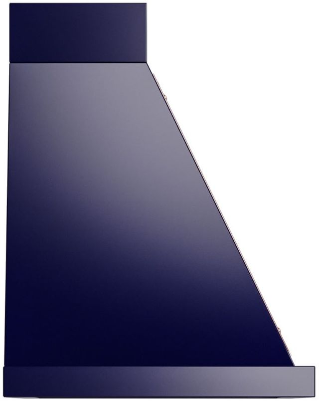 Ilve® Nostalgie II Noblesse 30" Midnight Blue Wall Mounted Range Hood with Copper Trim-2