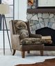Best® Home Furnishings Field & Stream Home Andrea MFX1 Wing Back Chair with Dark Walnut Legs-4