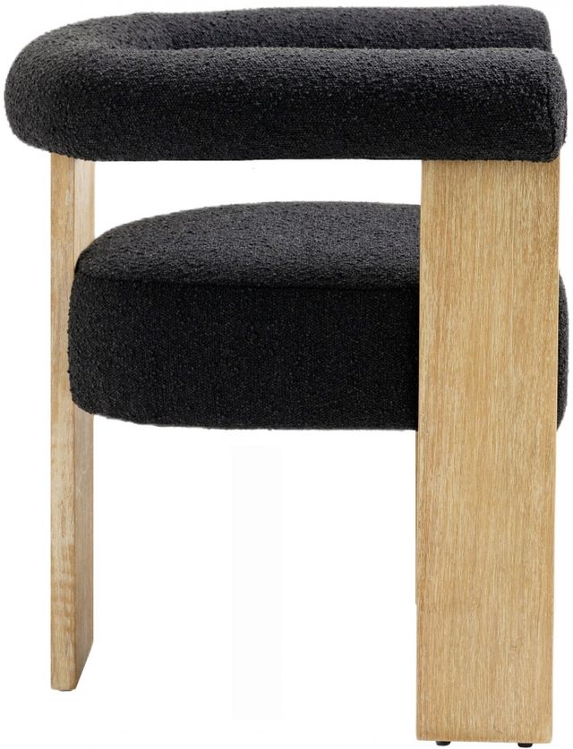Meridian Furniture Barrel Black/Natural Dining Chair-2