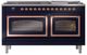 Ilve® Nostalgie II Noblesse 60'' Midnight Blue Pro Style Dual Fuel Range with Copper Trim-1