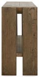 Classic Home Troy Suede Brown Console Table-3