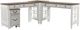 Liberty Furniture Magnolia Manor 4-Piece Antique White/Weathered Bark Optional L-Shaped Desk Set-0