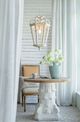 A & B Home Bonner Weathered White Classic Chandelier-4