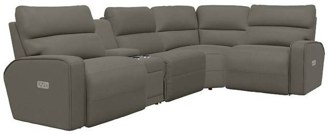 La-Z-Boy® Maddox 5-Piece Dove Gray L-Shape Sectional-0