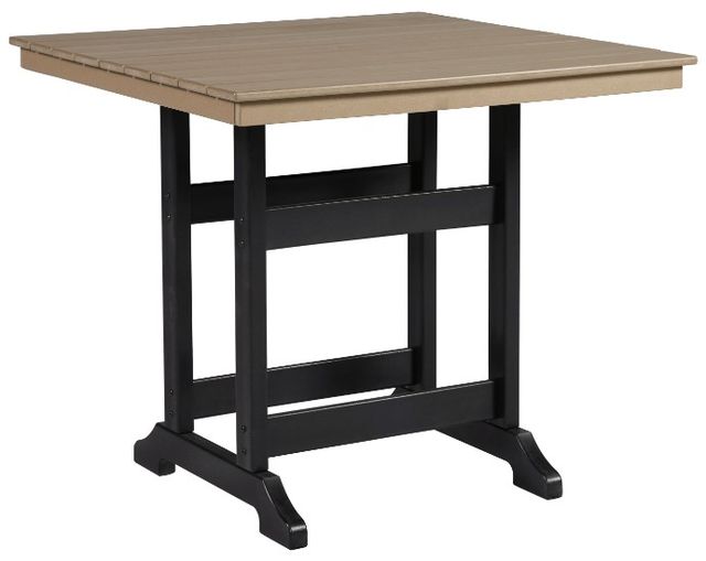 Signature Design by Ashley® Fairen Trail 5-Piece Black/Driftwood Outdoor Counter Height Dining Set-1