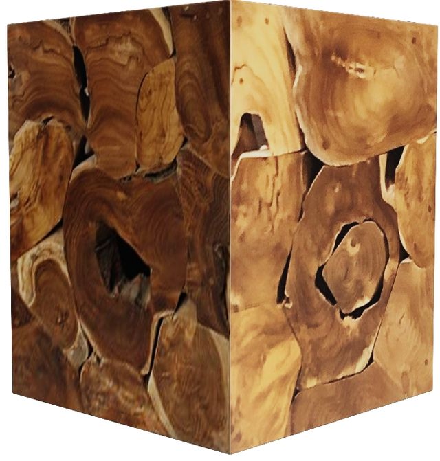 Modus Furniture One Warm Teak Square End Table-0