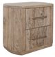 International Furniture Direct White Balam Ivory White Nightstand-0
