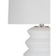 Bassett Mirror Hess Matte White Table Lamp-1