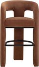 TOV Furniture Malone Rust Chenille Bar Stool-3