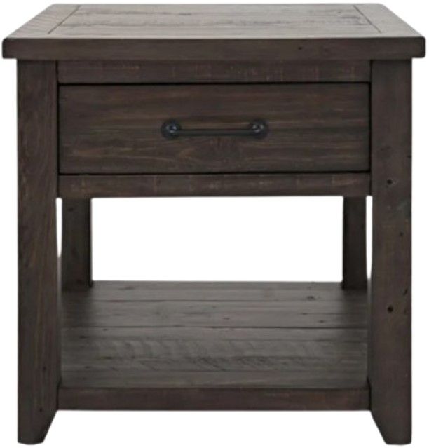 Jofran Inc. Madison County Harris Barnwood End Table-1