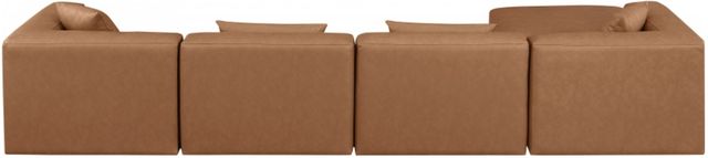 Meridian Furniture Cube 5-Piece Brown Modular Sectional with Ottoman-3