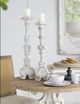 A & B Home Magnesia White Candle Holder-3
