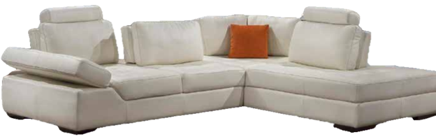 Fornirama 7725 4-Piece Off-White Sectional Set with Adjustable Power Backrest and Adjustable Headrest-0