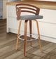 Armen Living Jayden Gray 30" Swivel Bar Stool-4