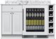 Summit® TurnKey Mesa 54" White Dry Bar with 4.7 Cu. Ft. Built-In Beverage Center-0