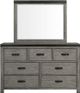 Elements International Wade Gray Dresser and Mirror-1