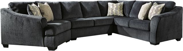 Signature Design by Ashley® Eltmann 3-Piece Slate Right-Arm Facing Sectional with Armless Loveseat and Cuddler-0