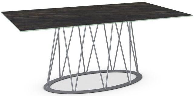 Amisco Customizable Calypso Black Italian Porcelain Rectangular Dining Table-0