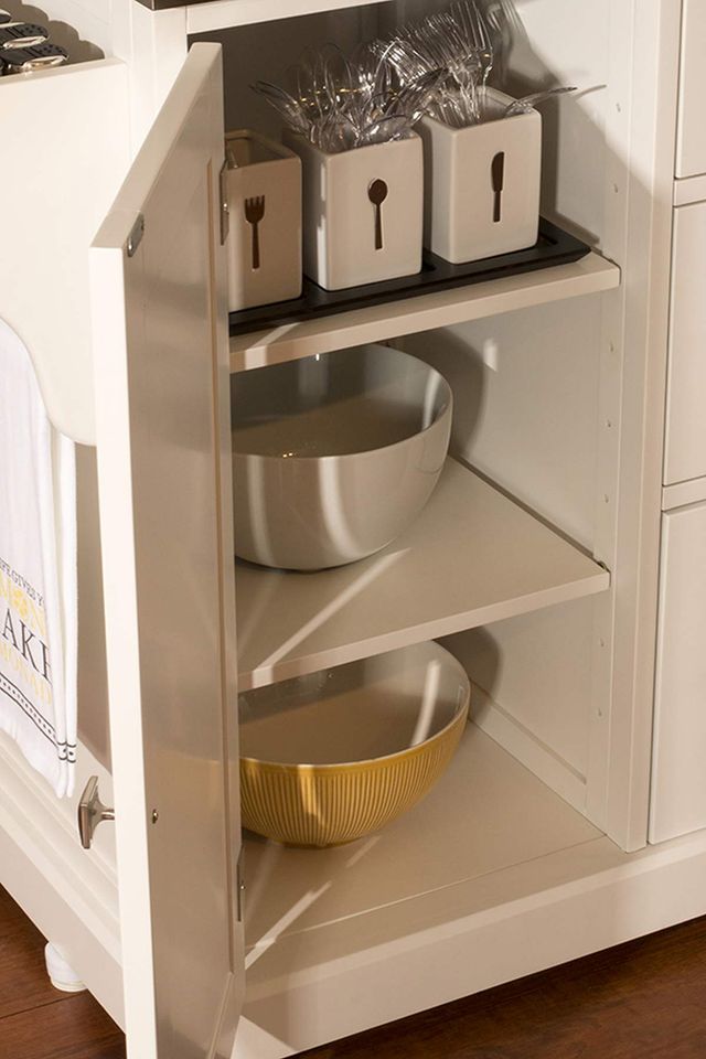 HH2 Home Brigham Creamy White Kitchen Island with Granite Top-2