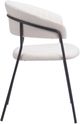 Zuo® Modern Josephine 2-Piece Black/Cream Dining Arm Chair Set-2