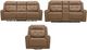 Liberty Furniture Carrington 3-Piece York Sand Leather Power Reclining Living Room Seating Set-0