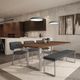 Amisco Customizable Dryden Long Dining Bench-2