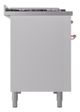 Ilve® Nostalgie II Noblesse 48'' White Pro Style Dual Fuel Range with Copper Trim-2