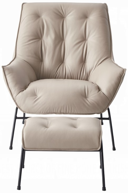 Acme Furniture Zusa Chair and Ottoman