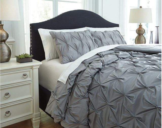 Signature Design by Ashley® Rimy 3-Piece Gray King Comforter Set-1
