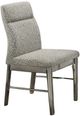 New Classic® Home Furnishings Lennox Gray/Silver Dining Side Chair-0