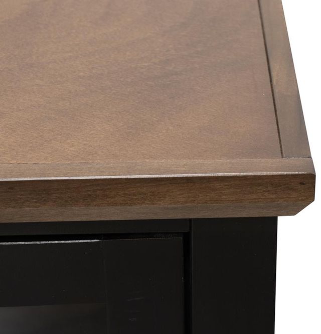 Legends Home Providence Bourbon Chair Side Table with Black Base-3