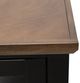 Legends Home Providence Bourbon Chair Side Table with Black Base-3