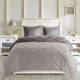 Olliix by Madison Park Essentials Larkspur Charcoal and Grey King 3M Scotchgard Reversible Down Alternative Comforter Set-1