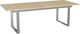 Amisco Customizable Burton 120" Rectangular Extendable Table with 1" White Oak Veneer Top and 1 Leaf-0