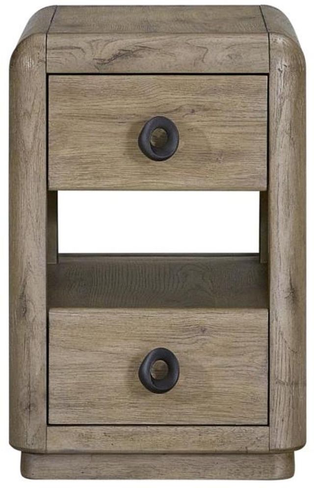 Bernards Pagosa Beige Chairside Table-2