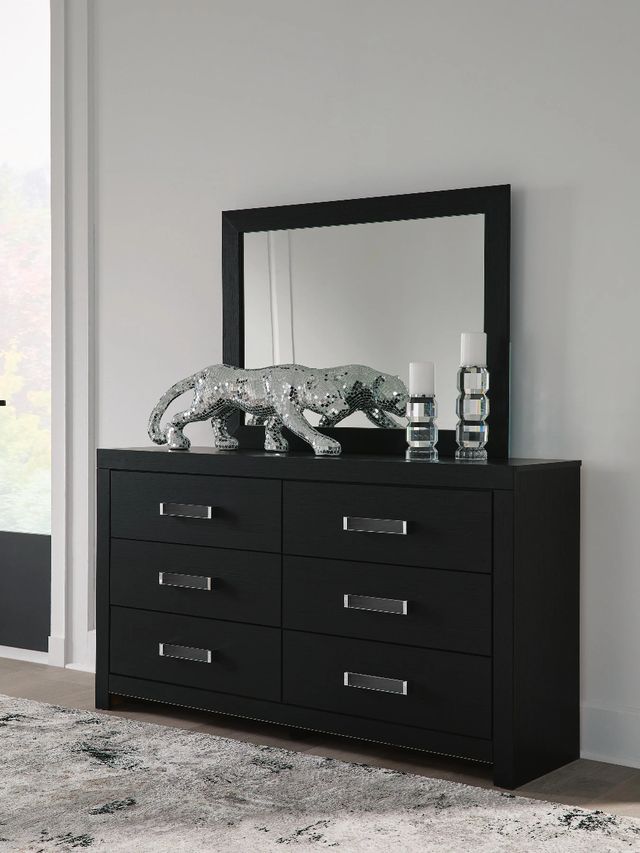 Signature Design by Ashley® Maeling Black Dresser and Mirror-1