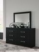 Signature Design by Ashley® Maeling Black Dresser and Mirror-1