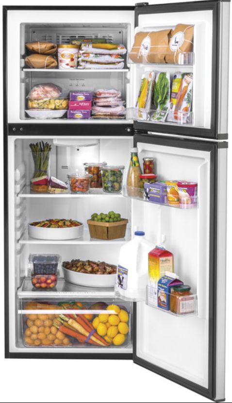 Haier 24" 9.8 Cu. Ft. Stainless Steel Top Freezer Refrigerator-2