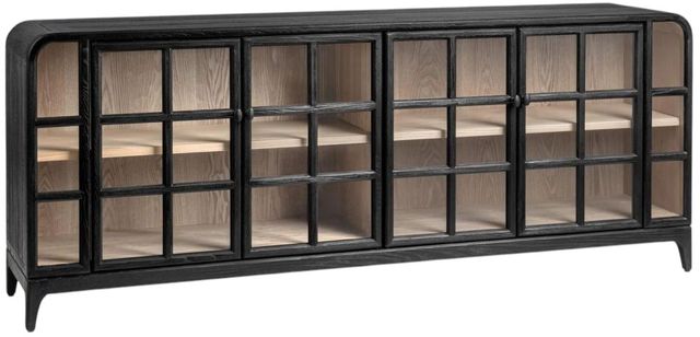 Classic Home Maison Loft Black 4-Door Cabinet-0