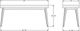 Amisco Customizable Benson 44'' Dining Bench-1