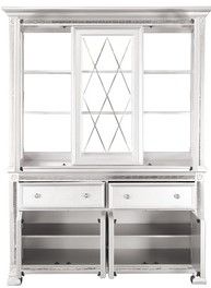 Mazin Furniture Bevelle Silver Buffet & Hutch-1